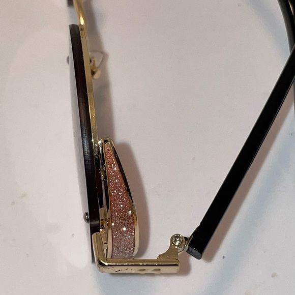 GOLD Frame Purble Pink Round Lens Sunglasses - Picture 2 of 5